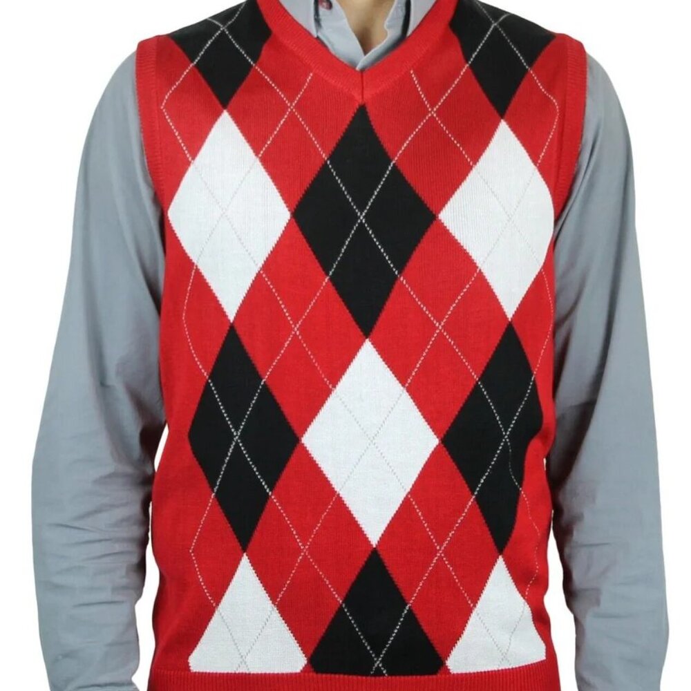 Blue Ocean Mens Argyle Sweater Vest (sv-255)
